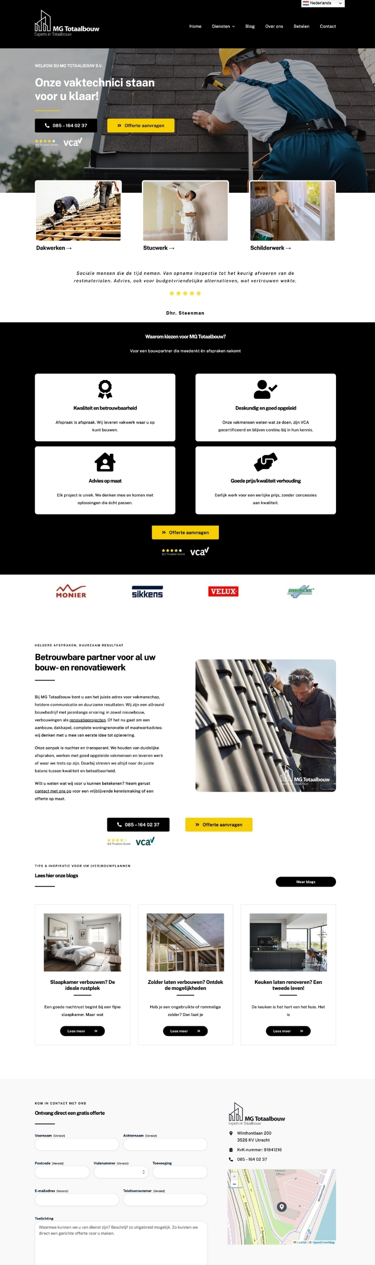 MG Totaalbouw portfolio